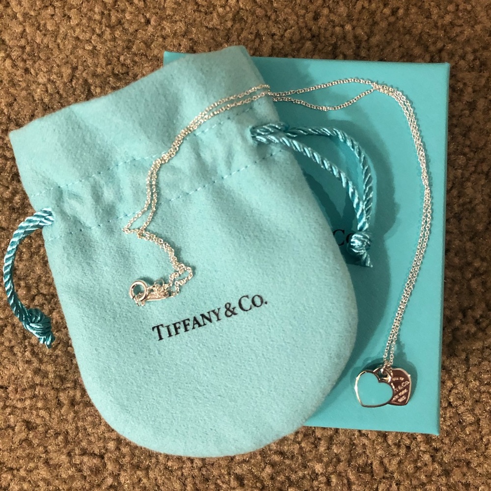 Tiffany 2 Heart Pendant Necklace